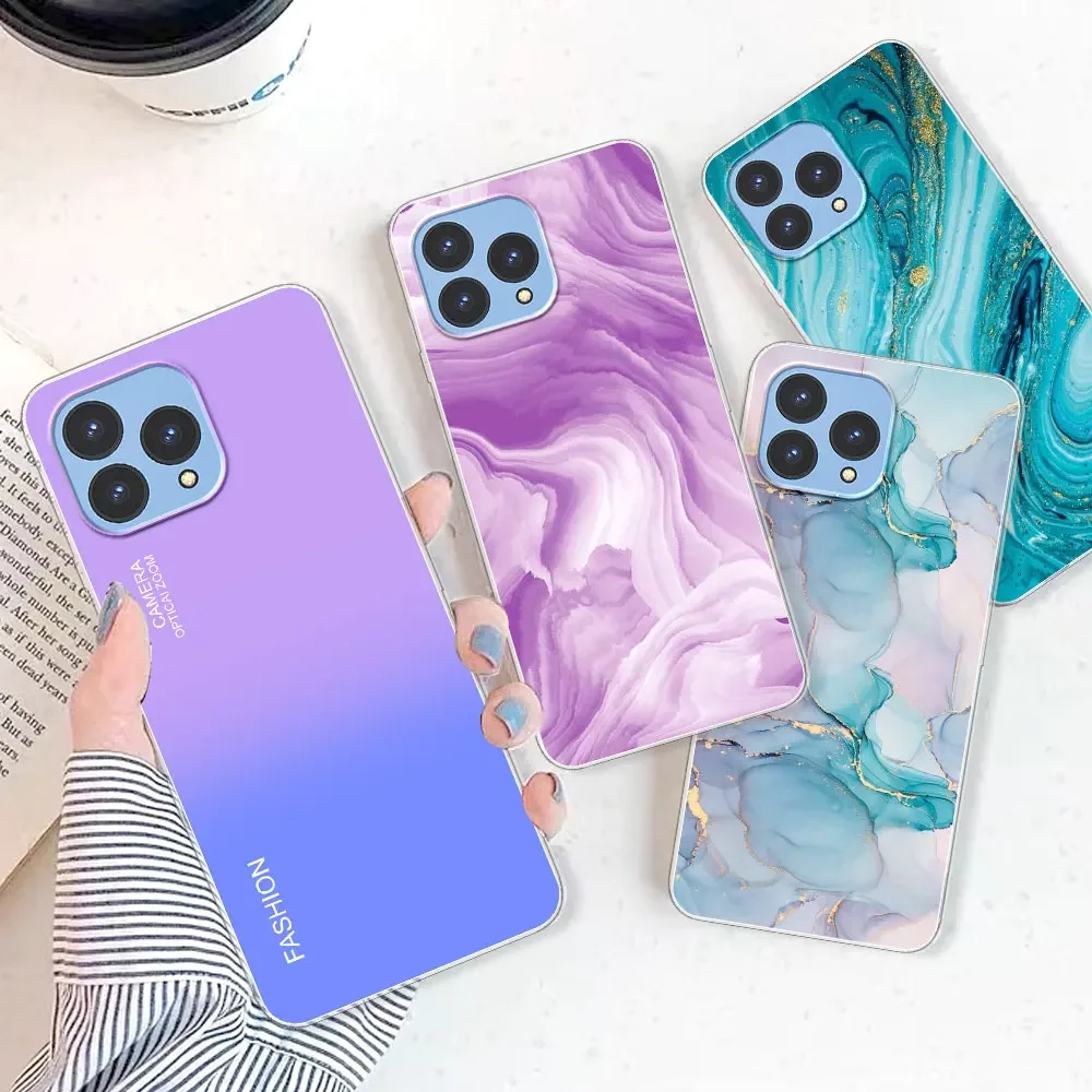 Crystal Clear Soft Silicone TPU Protective Phone Case with Bumper Shell Design