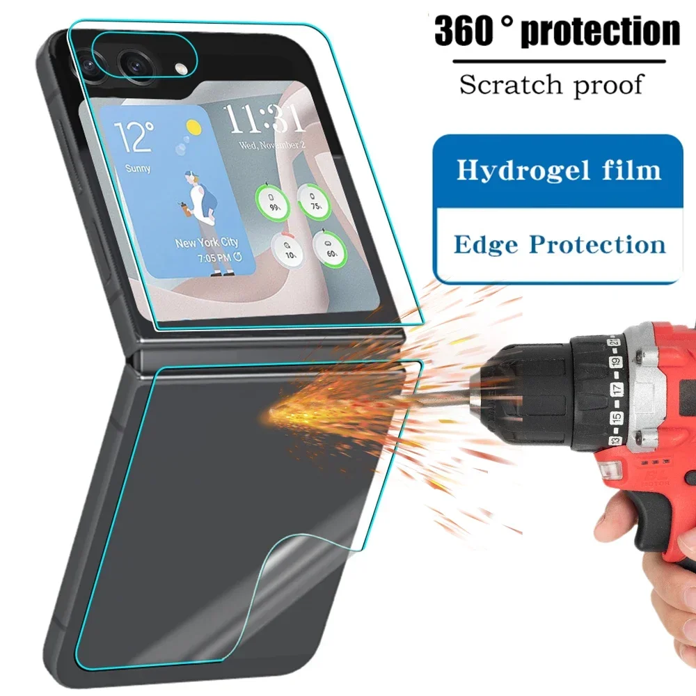 Premium 12-in-1 Soft TPU Hydrogel Full Coverage Protective Film Set