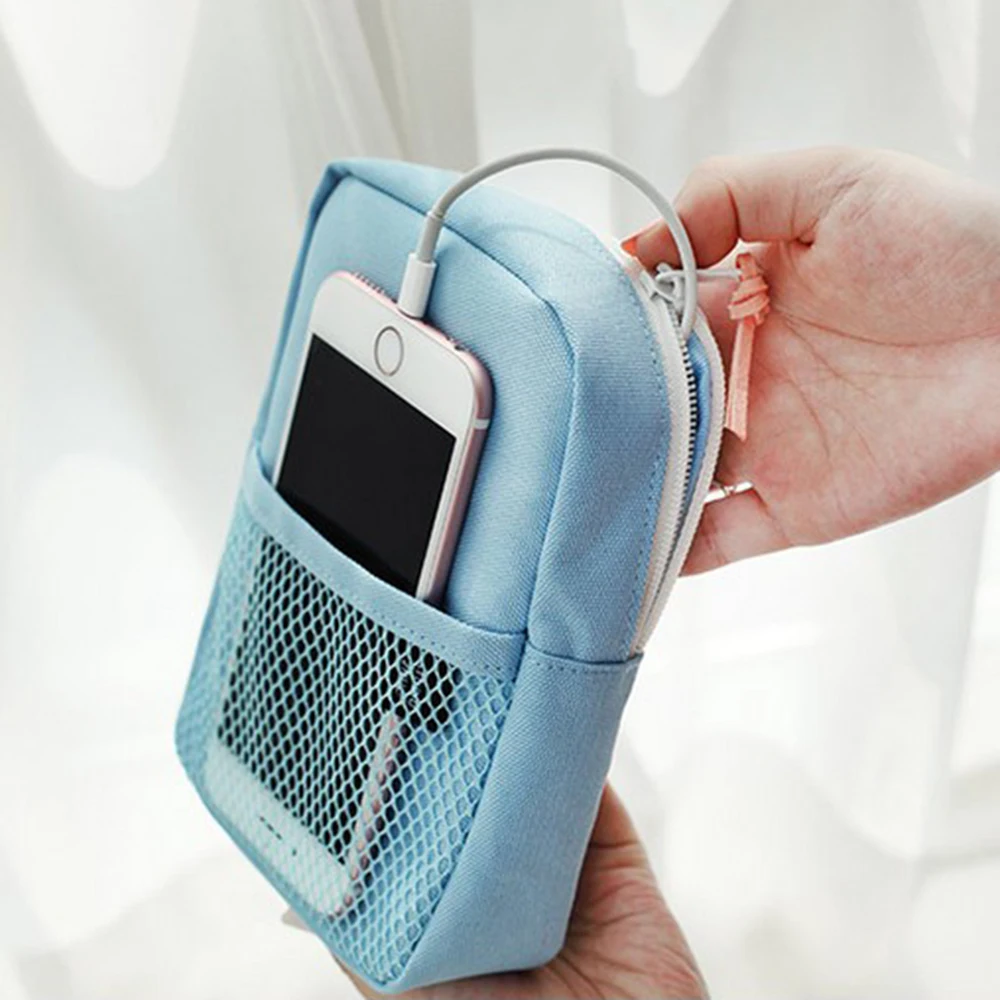 1PC Travel Charger Headphone Cable Digital Bag Storage Organizer