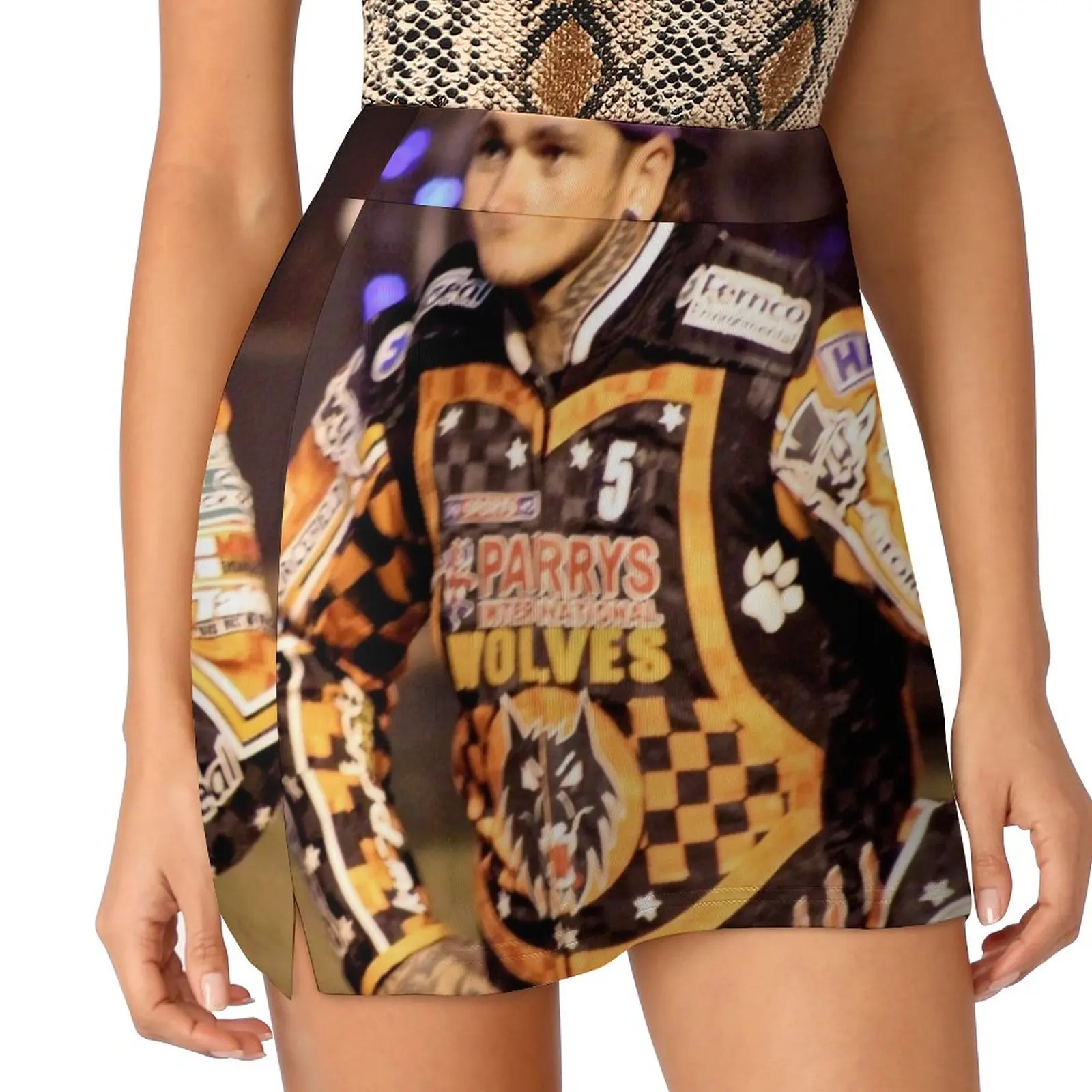 

Tai Woffinden posing Light proof trouser skirt skirts for women 2024 cosplay summer outfits for women 2024