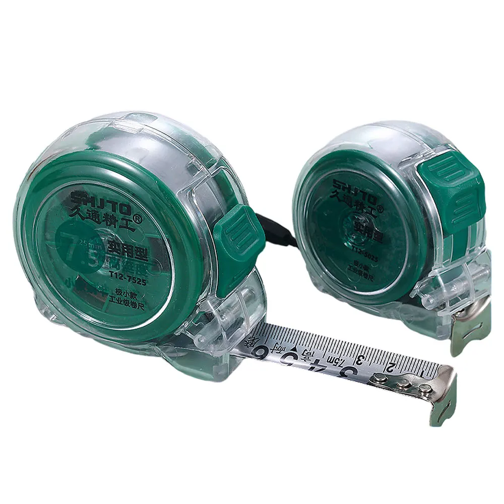 

3/5/10M Stainless Steel Measure Tape Transparent Shell Anti-drop Measuring Tape Ruler Length Distance Measurement Hand Tool