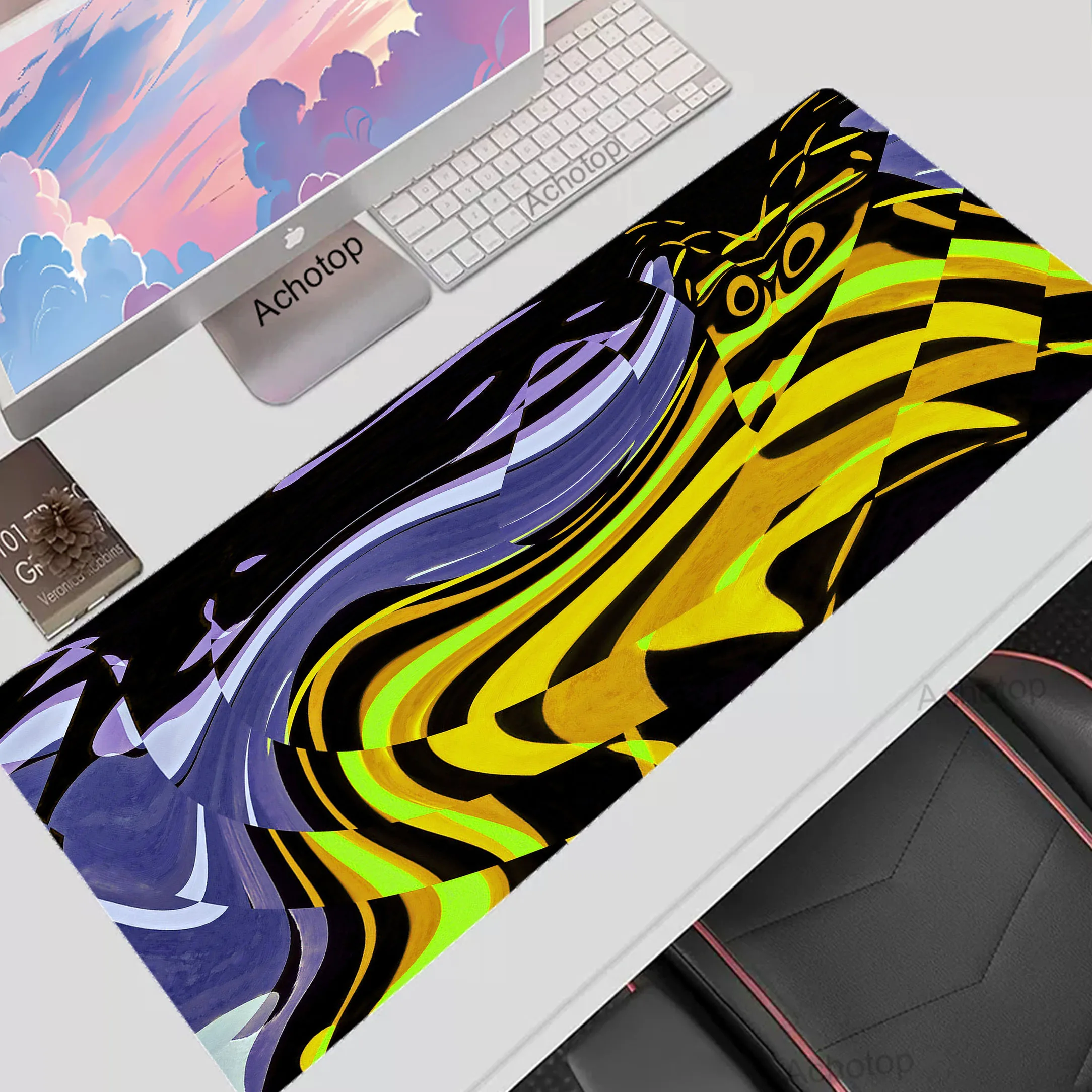 

Abstract Art Mousepad Gamer Gaming Mouse Mats Large Speed Table Mouse Pad XXL Locking Edge Rubber Deskmat Big Office Mousemat
