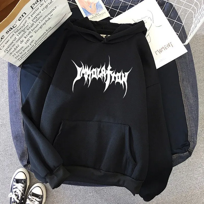 

Harajuku Hoodie Sweatshirt Gothic Punk Letter Print Pullover