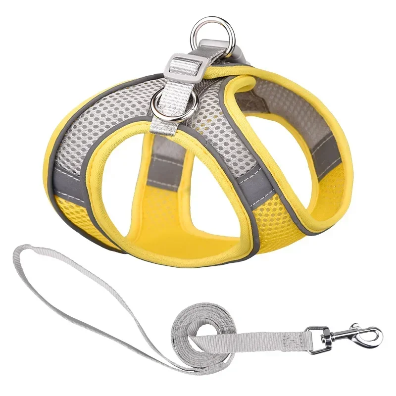thumbnail image 1 of Arnés para perros, chaleco, collar para el pecho y gatos, cuerda ajustable, malla transpirable, ropa para perros, para caminar al aire libre, suministros para mascotas pequeñas y medianas, 1 of 5