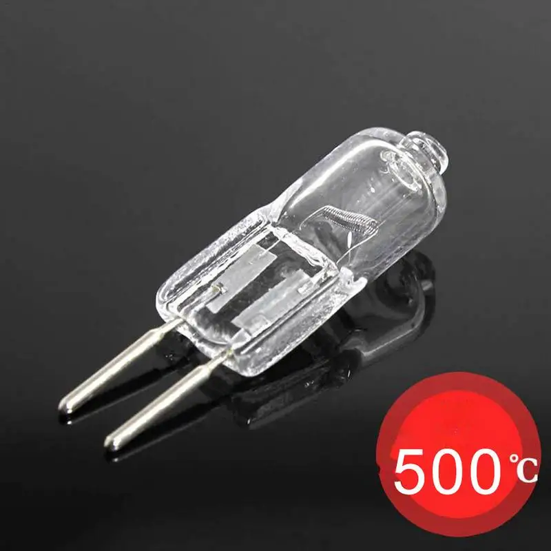 12V 20W G4 Oven Bulb Halogen Lamp 500 High Temperature Resistant Durable Chandelier Wall Lamp Replacement Light Bulb For Stove