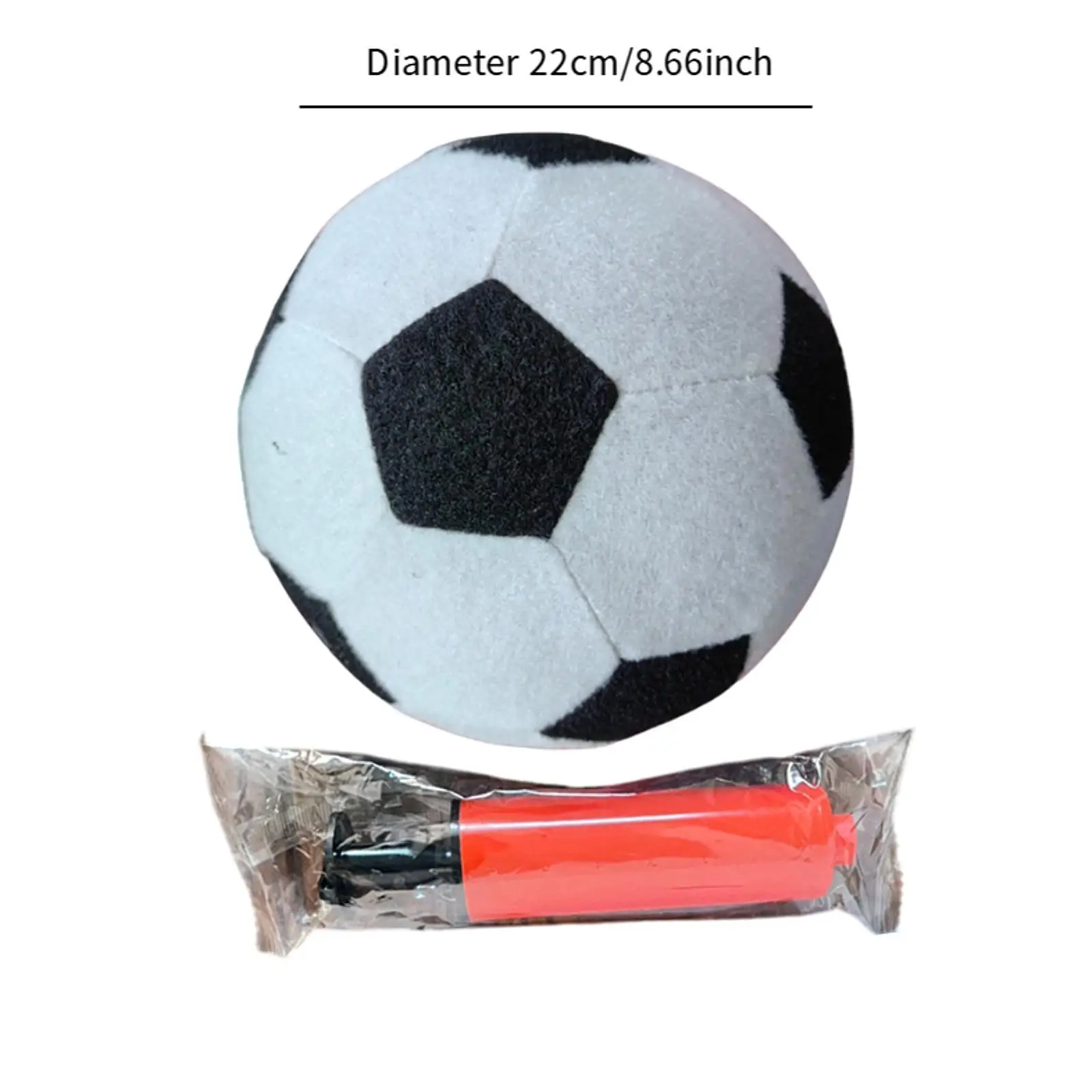 Inflatable Felt Soccer Football Size 4 with Pump Game Sports Sturdy Sticky Soccer Ball Ball for Club Outdoor Training