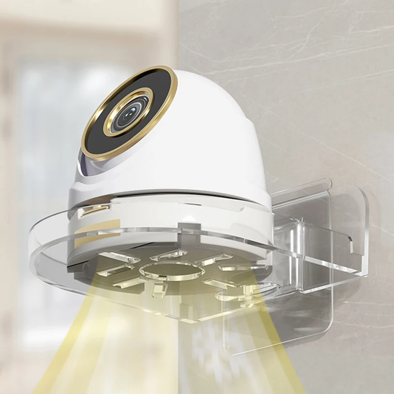 Security Camera Stand Punch-Free Traceless Wall-Mounted Bracket Home Self-Adhesive Drill-free Fixer 1pcs