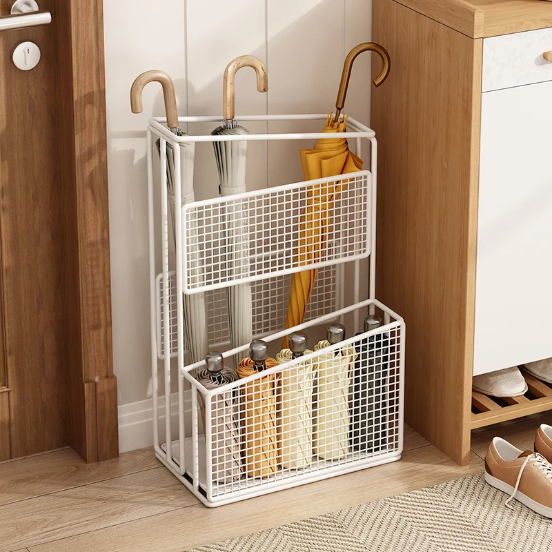 Commercial & Home Umbrella Organizer Multi-Functional Entryway/Storefront Umbrella Storage Rack Space-Saving Waterproof Design umbrella storage rack