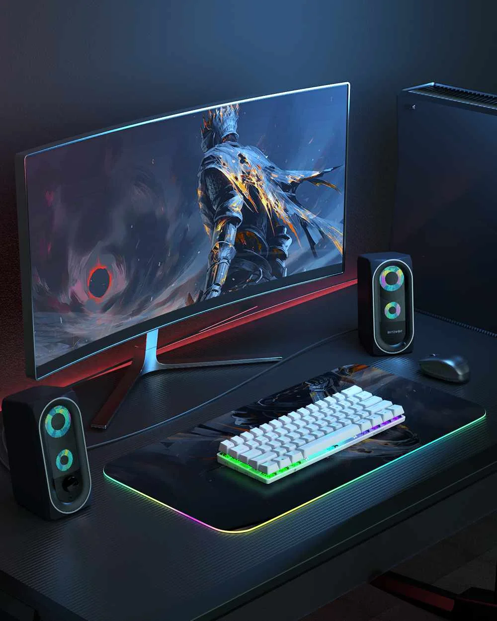teclado mecânico swappable quente com fio duplo