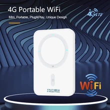 잠금 해제 4G Lte 라우터 무선 와이파이 휴대용 모뎀 미니 야외 핫스팟 포켓 Mifi 150mbps Sim 카드 슬롯 리피터, 모바일 라우터