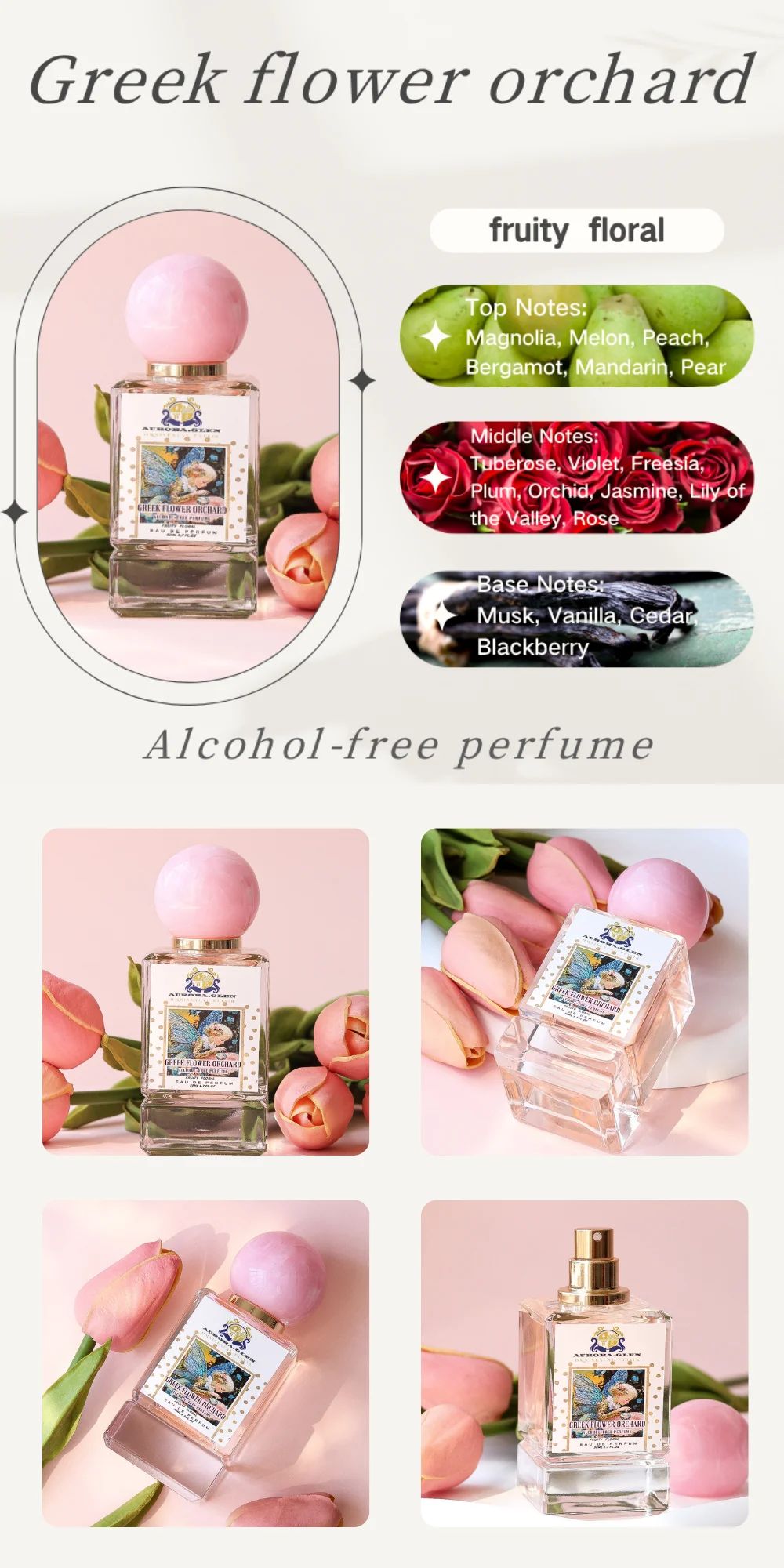 Eau de parfum donna floreale fruttato lunga durata senza alcool_voghion.com