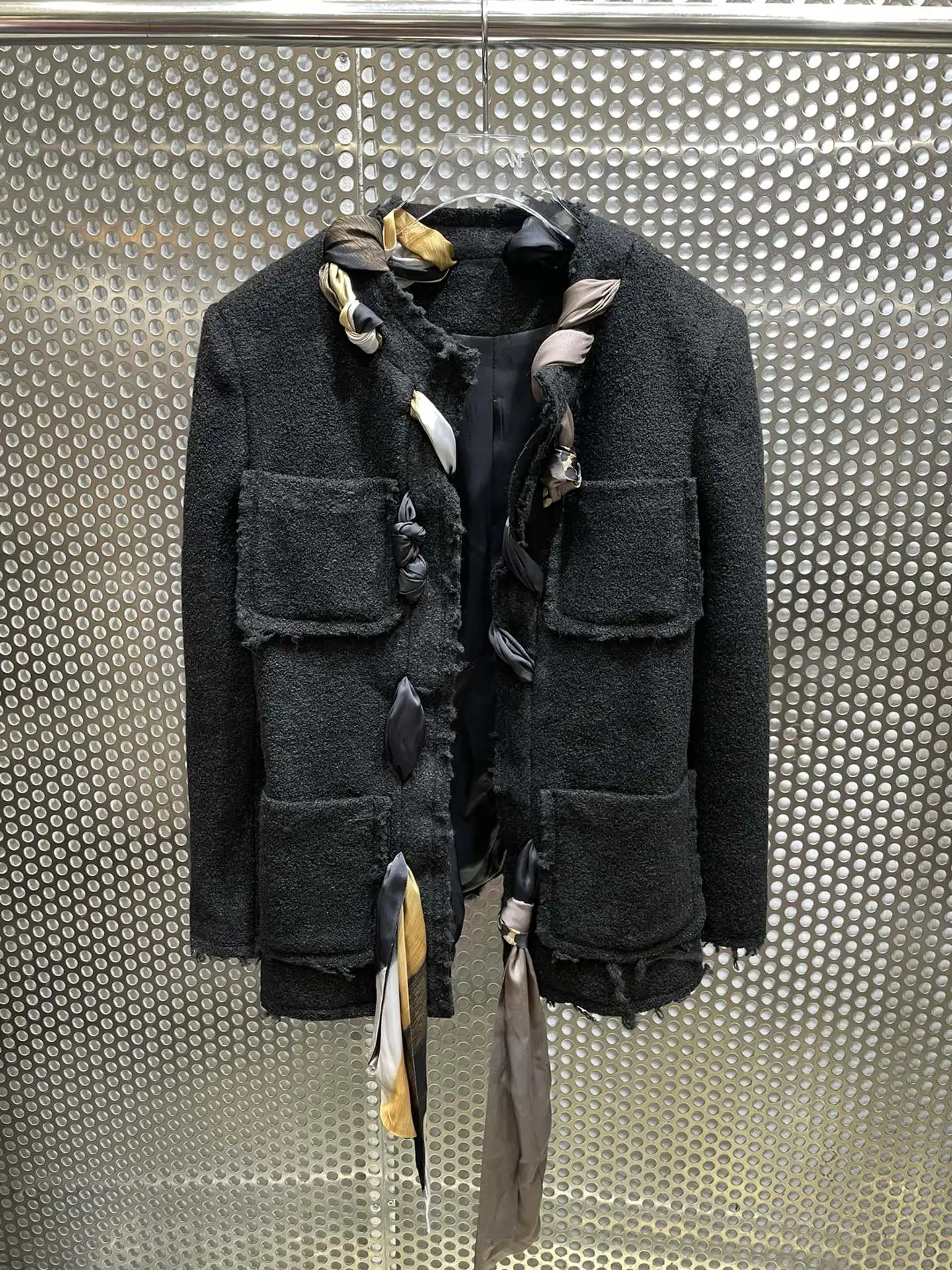 

2023 Women's Clothing Irregular scarf wrapped coat Autumn Winter New 1226