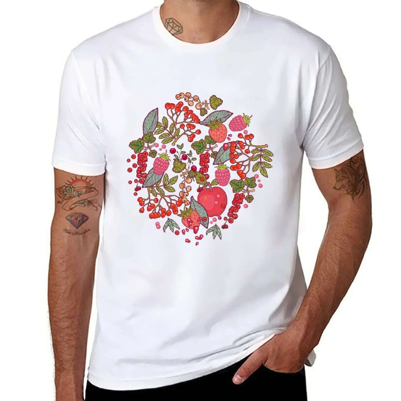 

New Red T-Shirt hippie clothes summer tops black t shirt t shirts for men cotton