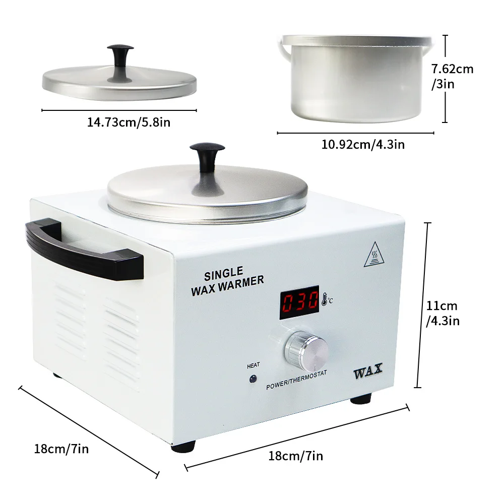 Display Wax Warmer Electronic Heater Tool Adjustable Temperature Facial Skin SPA Equipment Paraffin Hot Hair Removal 6