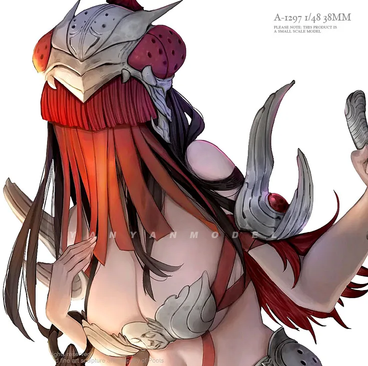 

38mm Resin model kits figure beauty colorless and self-assembled A-1297
