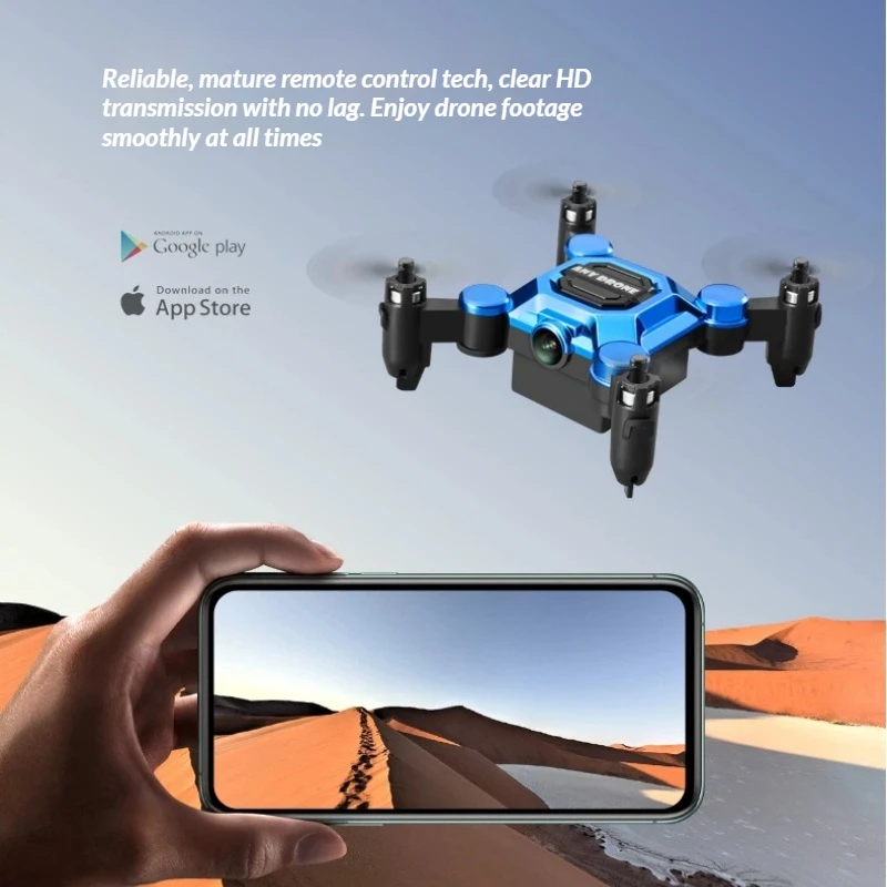 Drone Débutant avec Caméra HD, Quadricoptère Pliable, Jouet RC