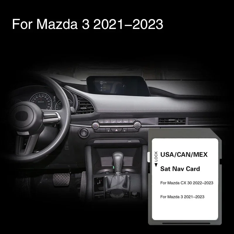 Suitable for Mazda 3 Vehicle GPS Memory Sat NAV Cover USA CAN MEX Maps Data Update System SD Card