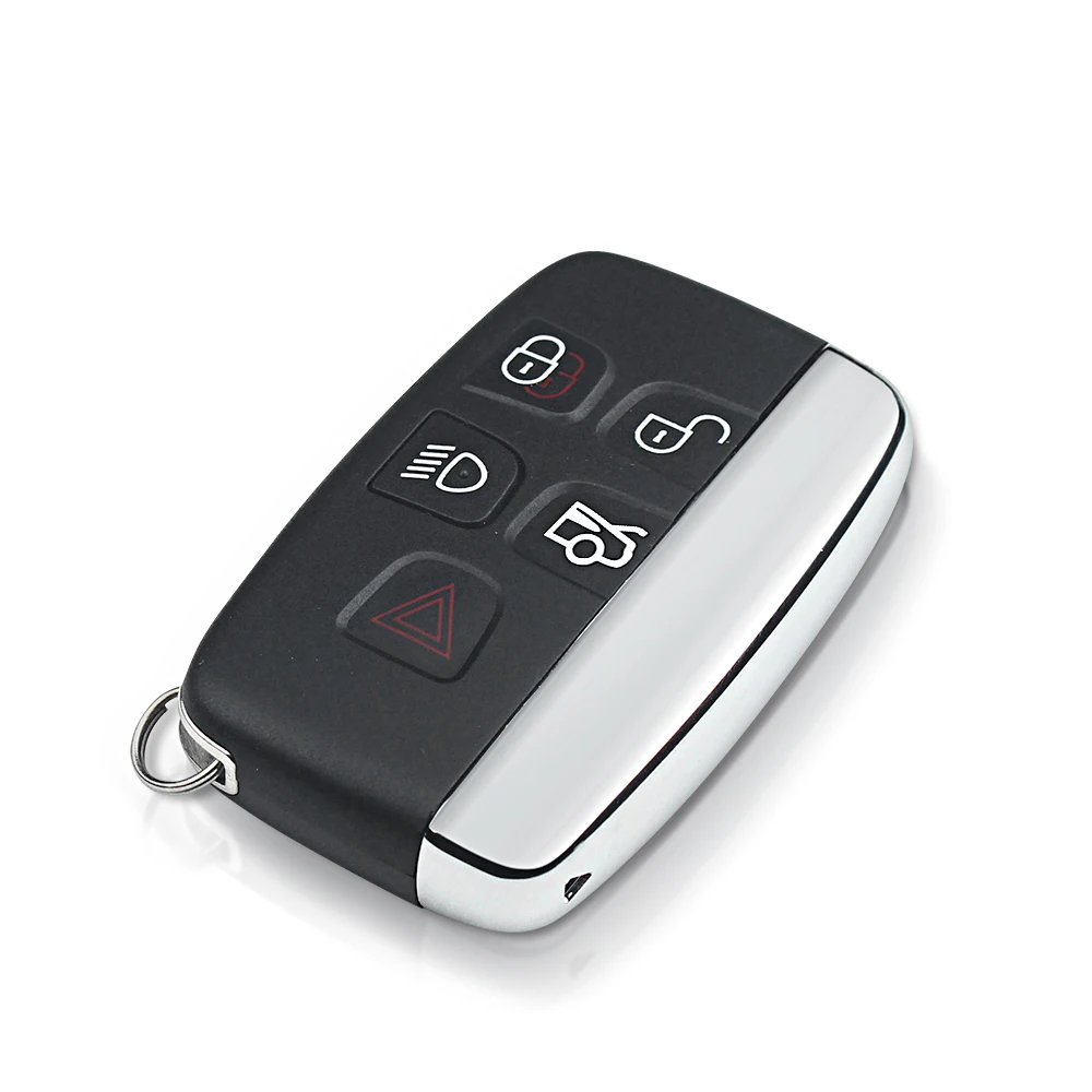 Key case fob cover key cover folding car key shell car key shell key fob replacement KEYYOU for Jaguar F-Pace F-Type XE XF XJ 5 buttons replacement remote key shell case