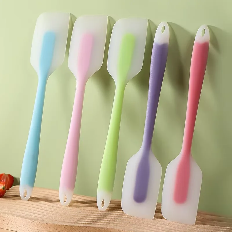 Silicone cake scraper translucent non-stick cake cream spatula kitchen cooking pastry scraper mold brush tool baking accessories