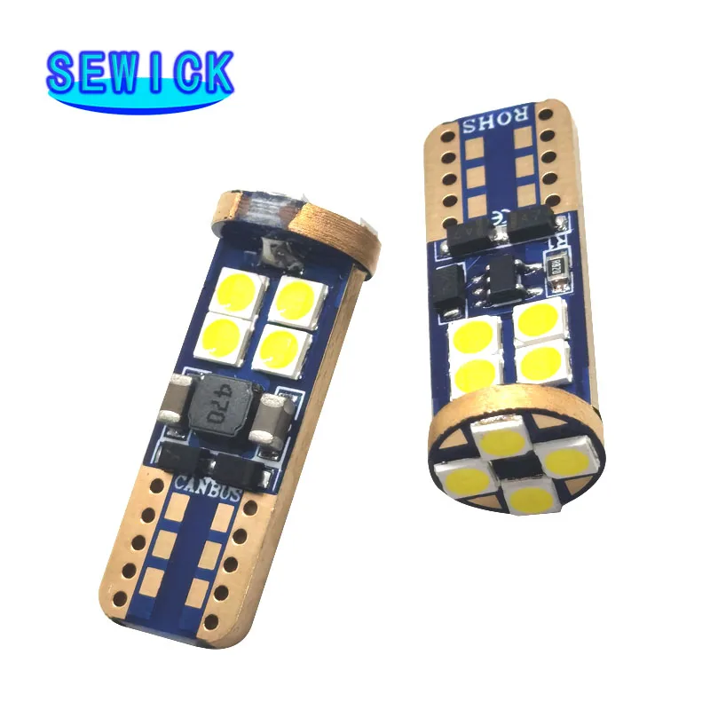 50PCS T10 CANBUS 12SMD 3030 ؼ 12V-24V  ڵ ̵  Ʈ t10 canbus   w5w 194 168 led ڵ Ÿϸ