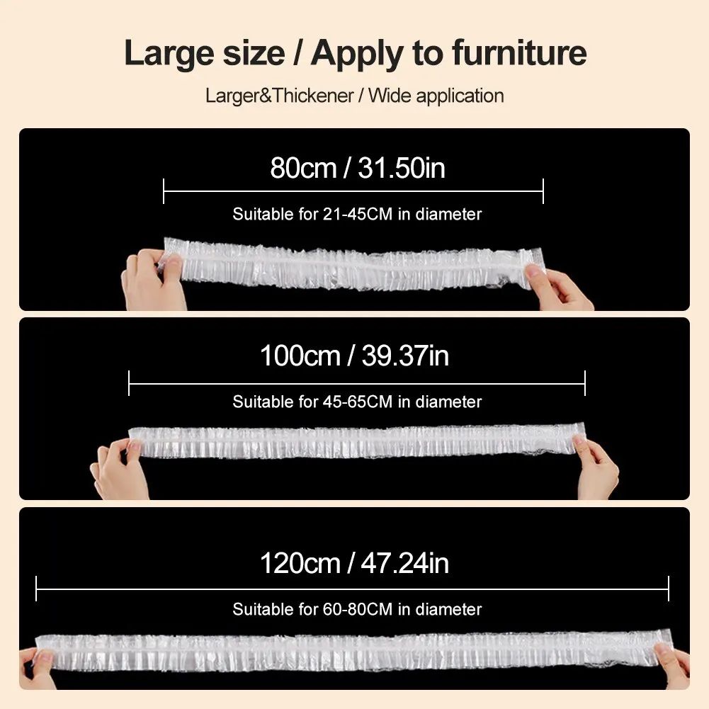 Disposable Dust Cover 10Pcs 120CM Furniture Plastic Cover Dust-proof Disposable Thicken Upgrade For Electric Cooker Oven Electric Fan