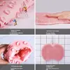 Exfoliating Shower Massage Scraper Bathroom Non-slip Bath Mat Back Massage Brush Silicone Foot Wash Body Cleaning Bathing Tool 6