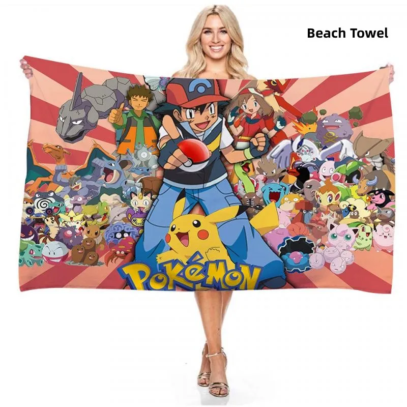 PokemonBeachTowelSportFastDryingQuickDryingSuperAbsorbent