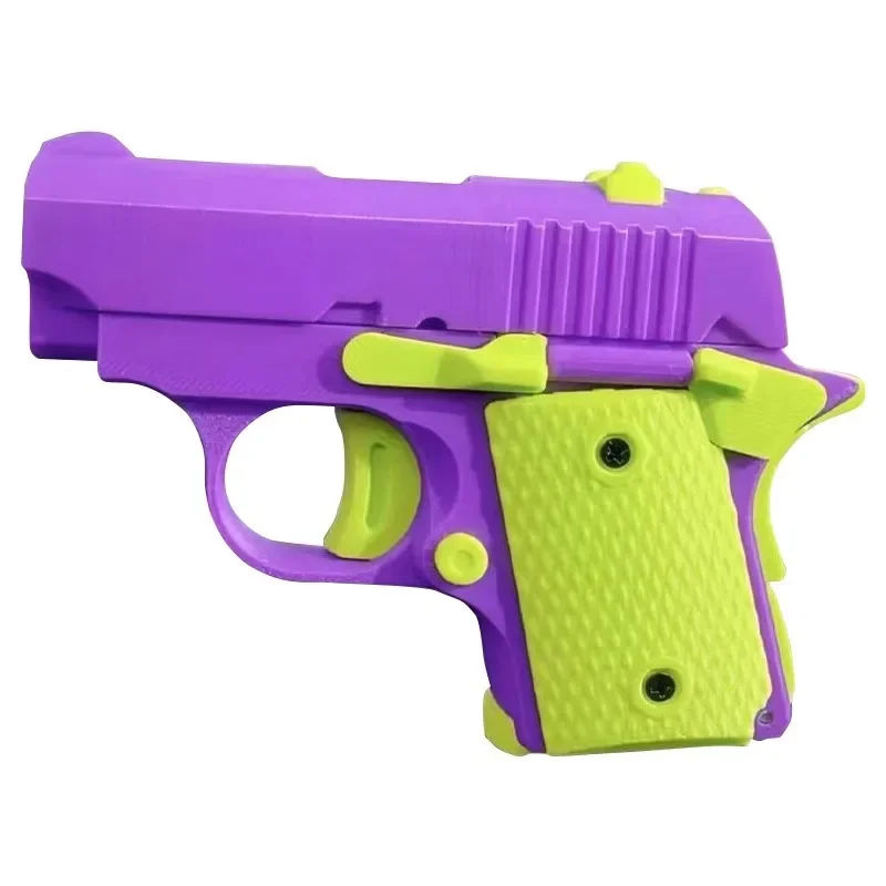 Mini 1911 Children's Toy Gun 3D Printing Fidget Toy for Kids Adults Stress Relief Christmas Gift