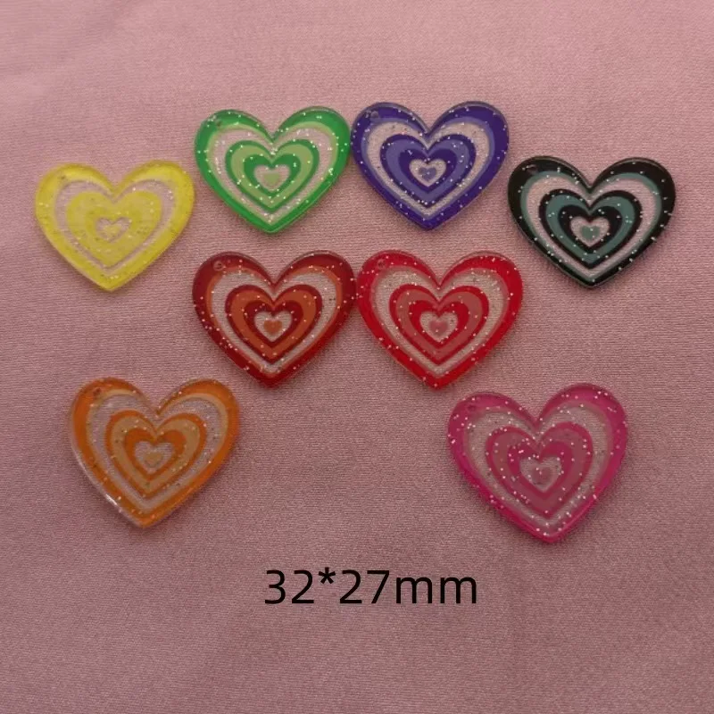 10 pieces acrylic DIY accessories, phone case DIY hair accessories, cream glue accessories wholesale, cup stickers, ear ornament