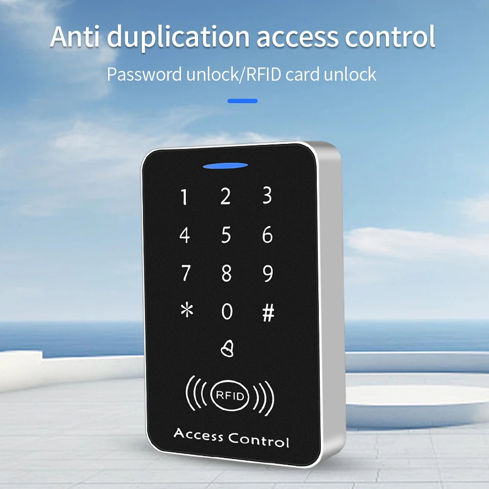 Smart RFID Anti Duplication Card Reader 125KHz ID Access Control Keypad Encrypted Card Reader With Interface 1000 Users