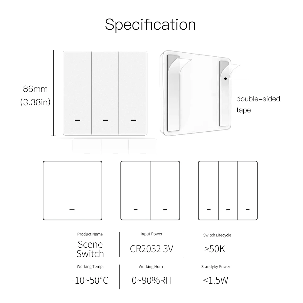 automacao 1 2 3 gang tuya zigbee 05