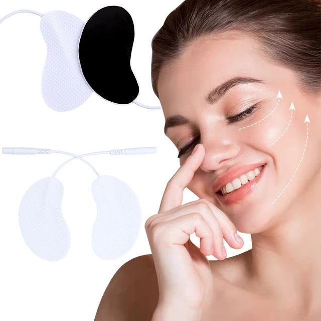 4/6/8/10pcs Face Electrode Pads Muscle Stimulator for Facial Lifting Jawline Face Massager Acupuncture Digital Electronic Pads