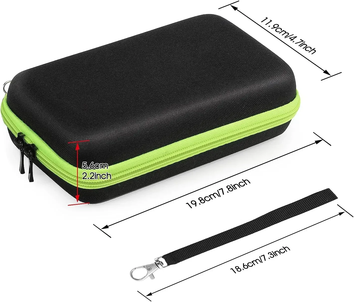 Cable Organizer Pouch Electric Toothbrush Case Electric Shaver Case Waterproof Hard Bag Carrying Travel Case For Philips Pro QP6520/70 QP6510/70 QP6530/70 QP6550/70 Electric Razor Shaver Trimmer