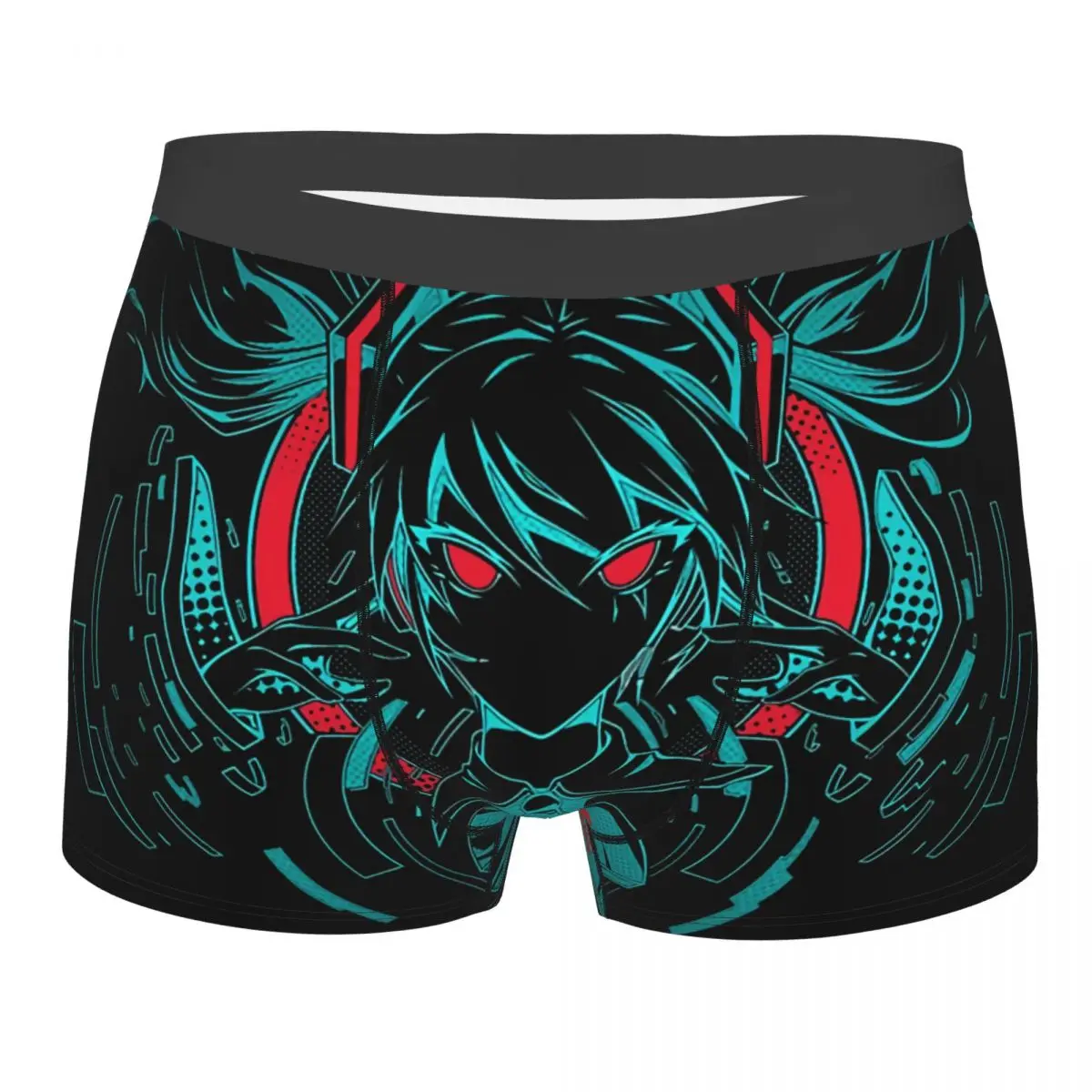 

Шорты Miku Digital Diva мужские боксеры, дышащие пикантные шорты высшего качества, идея для подарка