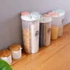 Grain Food Storage Tank and More: Kitchen Storage Box with Moisture-Proof Sealed Cans and Multi Grid Large Capacity Organizers 5