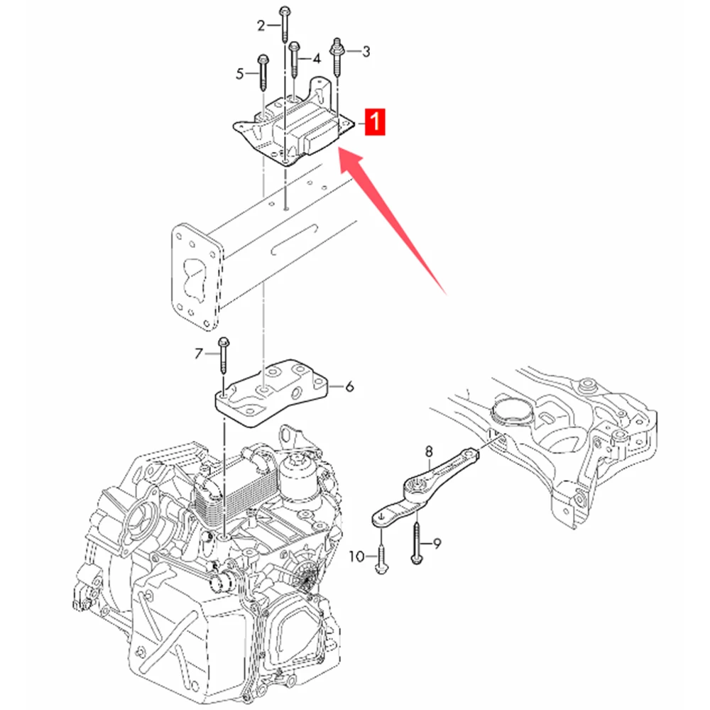 For Audi S3 Limousine 8VS VW B8 Variant Passat 3G2 Engine Mount 3Q0199555H 2014- 2.0T Bracket Support Accessories