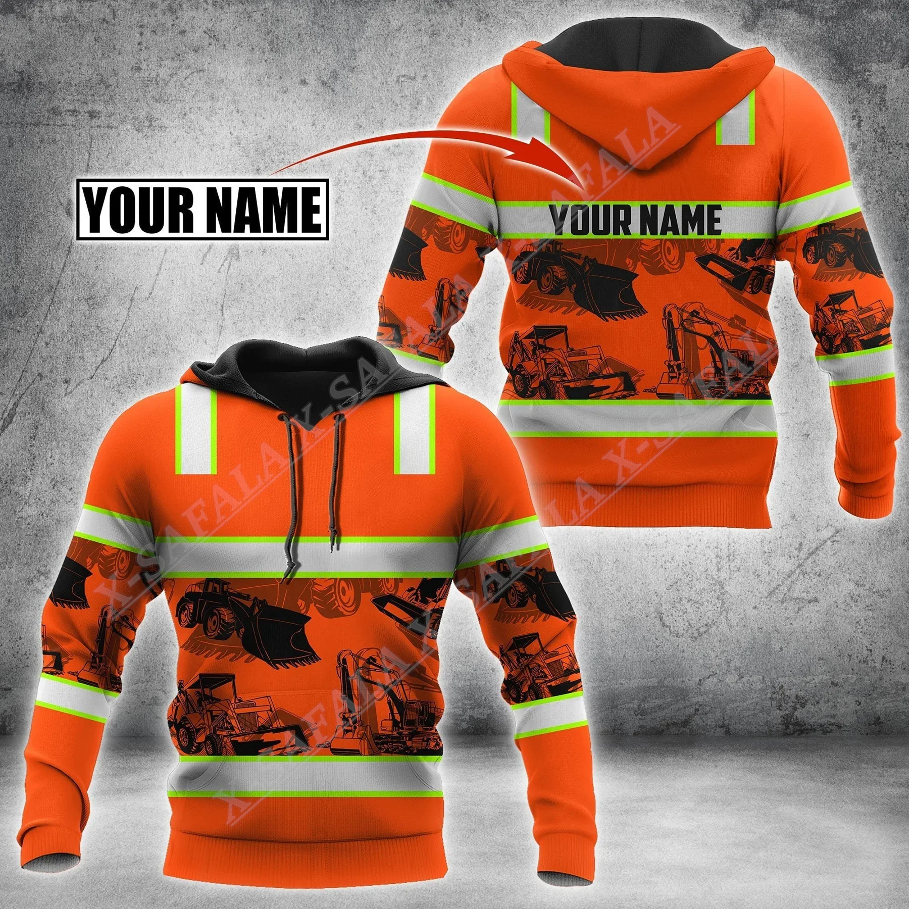 

Heavy Excavator Equipment Operator 3D Printed Zipper Hoodie Men Pullover Sweatshirts Hooded Jersey Tracksuit Outwear Coat Casual