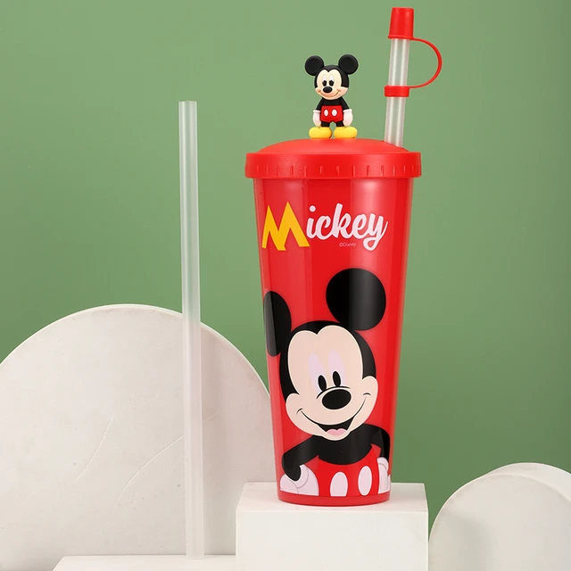 Disney Sippy Cups Straws, Mickey Mouse Cartoon Cups