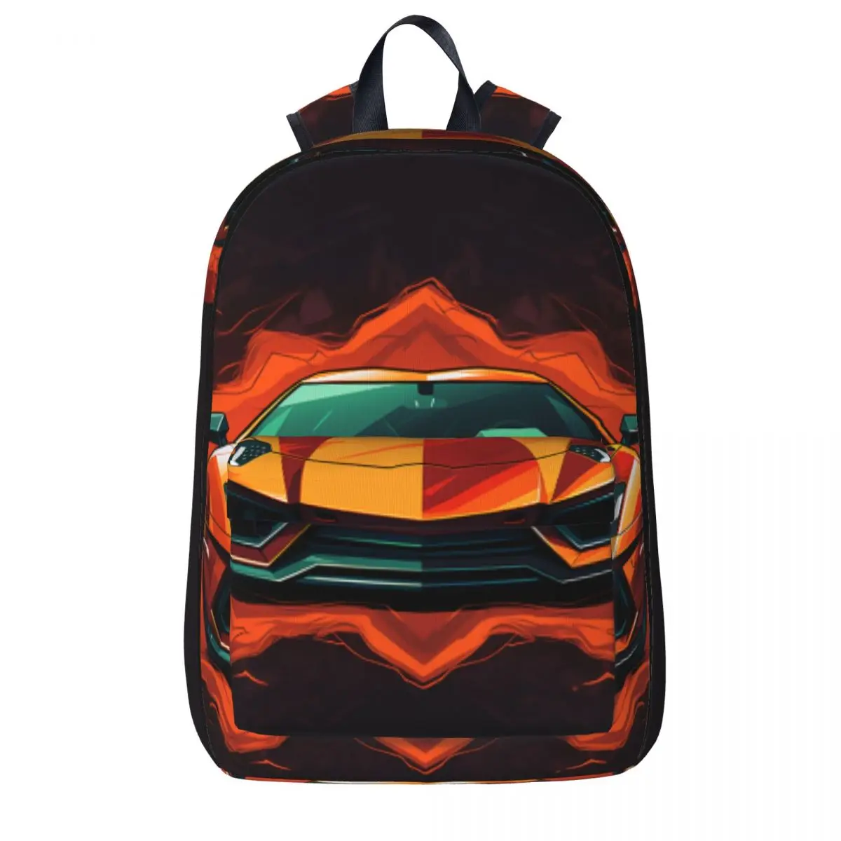 

Luxury Sports Car Backpack Vibrant Tones Vintage Cool Backpacks Student Unisex Outdoor Lightweight School Bags Design Rucksack