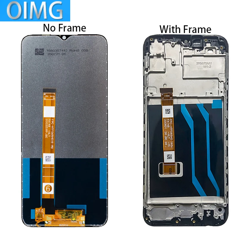 OPPO Realme C3   LCD ÷,  ġ ũ г Ÿ ü ǰ, RMX2027 RMX2021 RMX2020