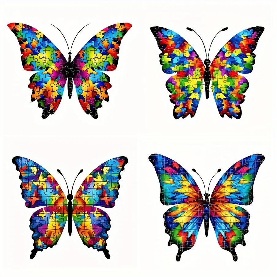 

Car Acesssories Car Sticker 4 In 1 Colorful Butterfly Pattern Decals Creative Decals s Fun Decals Car s wallpaper Random sticker