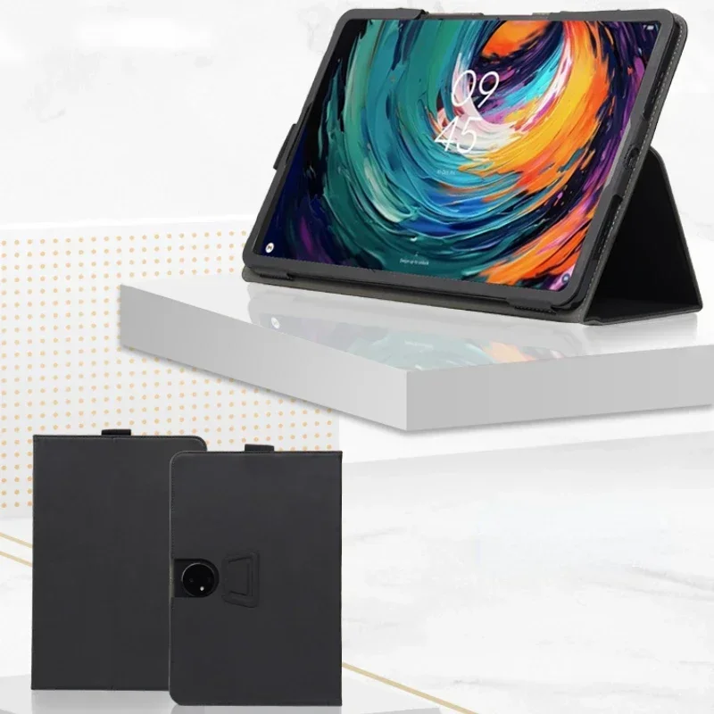 Custodia TCL 20 SE In Pelle PU Con Portafoglio E Supporto - Cover Libro Magnetica Con Slot Per Carte E Tasca - Nero - 4