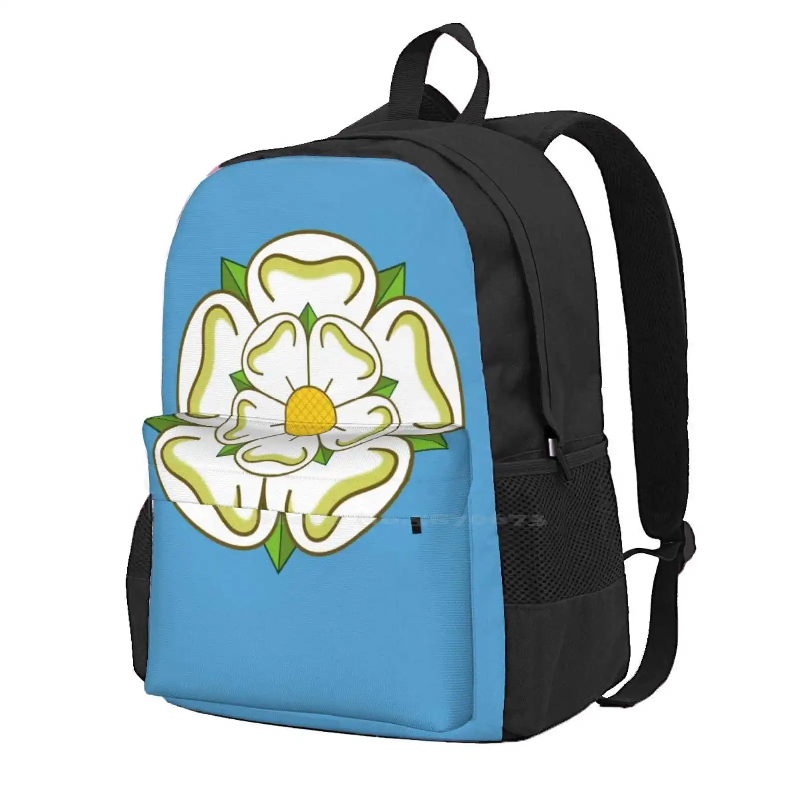 

Yorkshire County Flag-White Rose Of York Fashion Travel Laptop School Backpack Bag Yorkshire County Council Flag White Rose