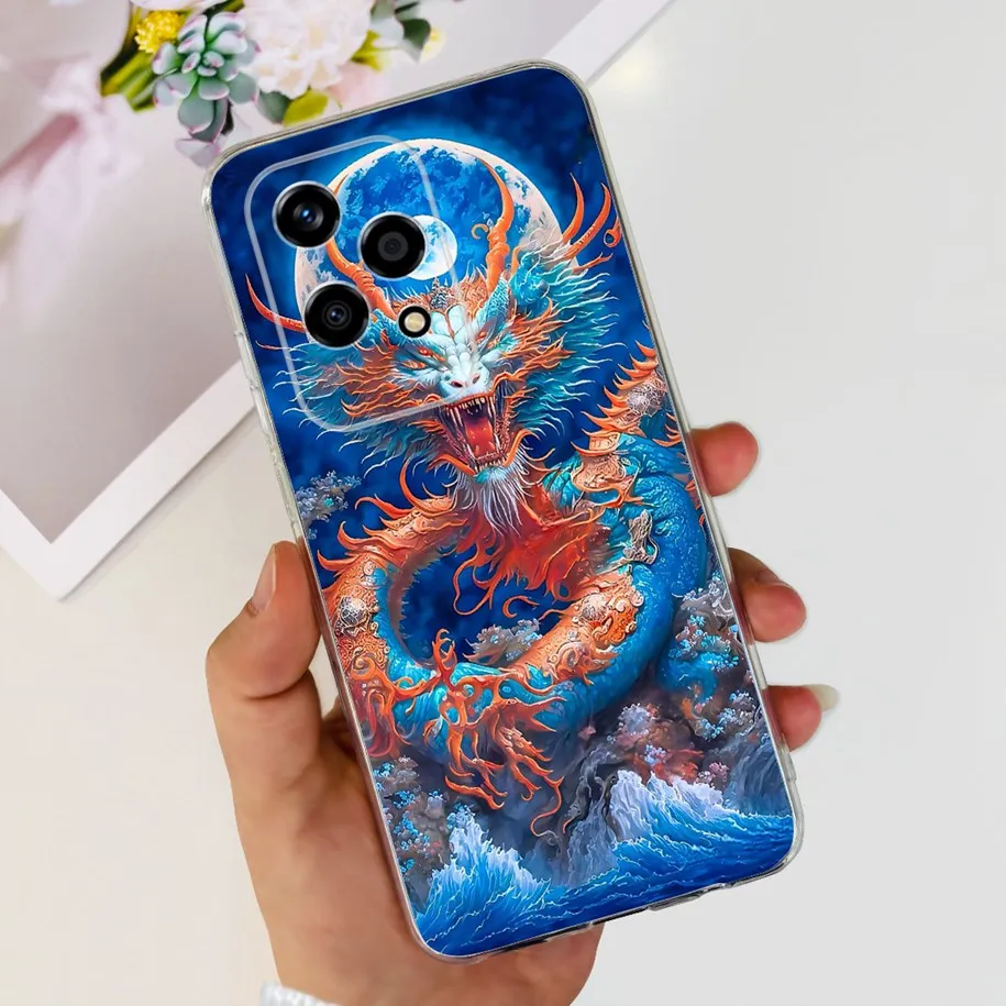 Floral Transparent Soft Silicone Phone Case - Protective Bumper