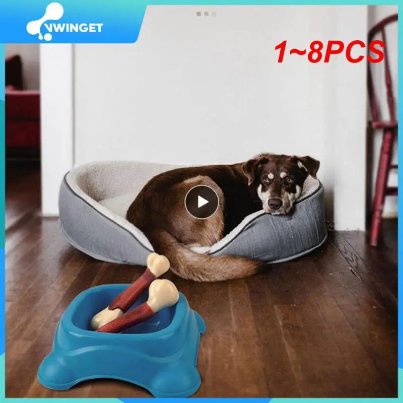 

1~8PCS Bone Shape Dogs Toy Nearly Indestructible Toys For Small Medium Large Dogs Pet Chew Game Care Bite Resistant