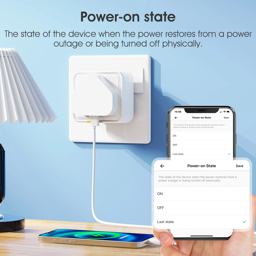Universal Smart WiFi Plug with Overcharge Protection and Power Monitoring