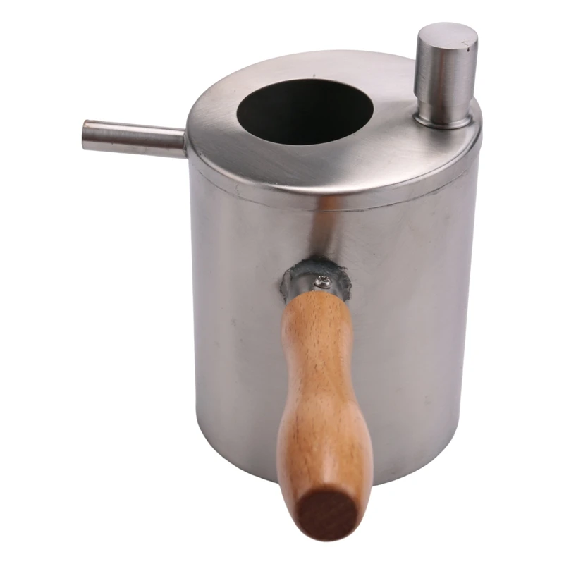 

1Pcs Beeswax Pouring Pot Stainless Steel Beeswax Melting Pot Wax Melter Pot Candle Tool Beekeeping Tool