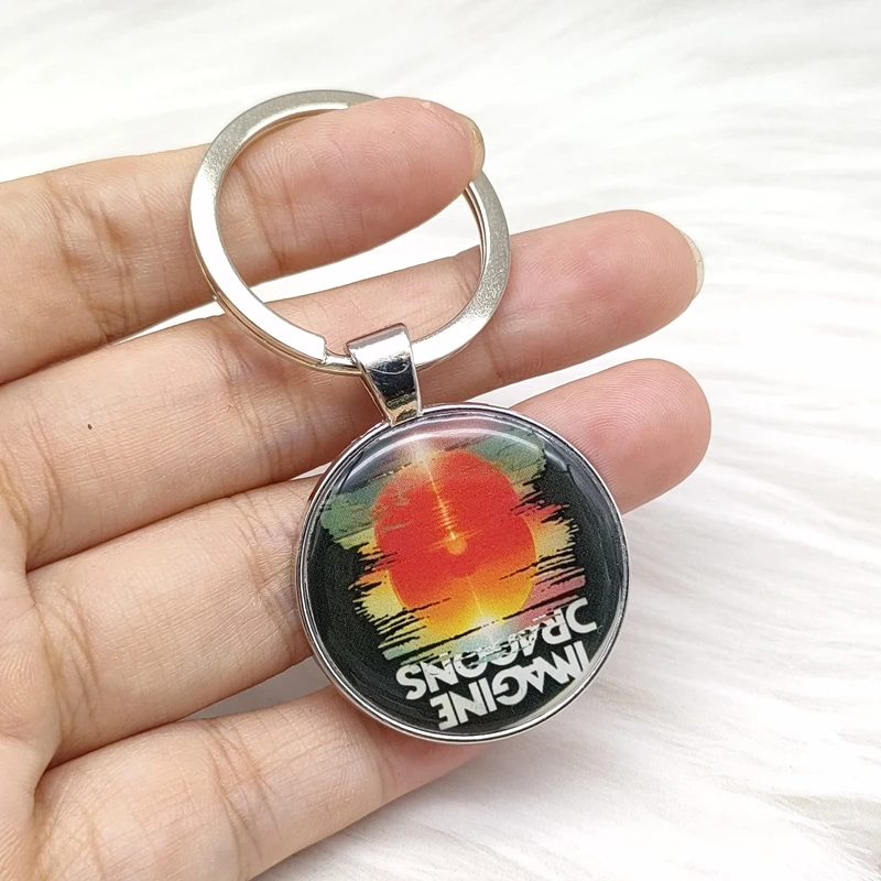 Stylish Alloy Keychain Music Bag Pendant Fan Accessory Wholesale