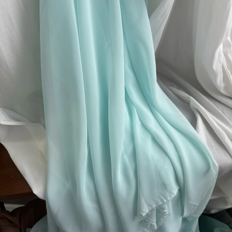 Luxurious Olive Avocado Green Chiffon Fabric
