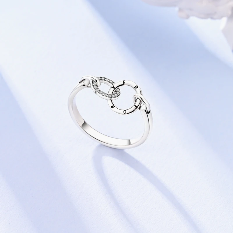 925 Silver Ring Pink Zircon Shining Bow Ring Original 925 Finger DIY Women Fine Jewelry Gift silver ring,silver rings